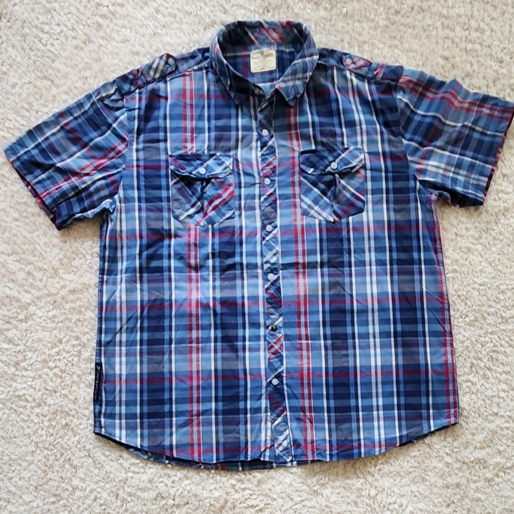 Marc Ecko Multicolor Plaid Shirt
